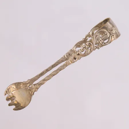 Sukkerklype/olivenklype Telesølv, lengde 9cm, 830S Vekt: 14,7 g Kontakt Lånekontoret for frakt