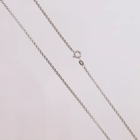 Kjede Erte, lengde 60,5cm, bredde 2mm, 925S Vekt: 5,5 g Kontakt Lånekontoret for frakt