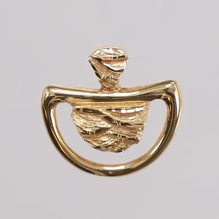 Anheng, størrelse 18x18mm, 14K Vekt: 2 g Kontakt Lånekontoret for frakt