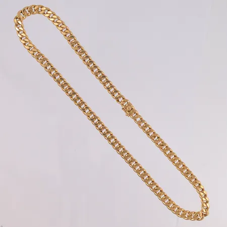 Kjede Panser, hult, lengde 42,5cm, bredde 6,7mm, 18K Vekt: 18,8 g Kontakt Lånekontoret for frakt