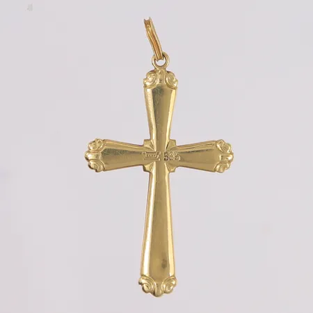 Anheng kors, 40x20mm, 14K Vekt: 1,6 g Kontakt Lånekontoret for frakt