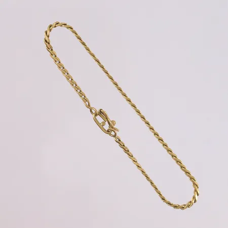 Armbånd, lengde 19cm, bredde 2,2mm, 18K Vekt: 6,1 g Kontakt Lånekontoret for frakt