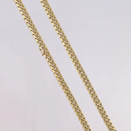 Kjede Panser, lengde 53cm, bredde 8,1mm, 14K Vekt: 105,4 g Kontakt Lånekontoret for frakt