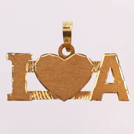 Anheng I hjerte A 14x37mm, bredde 0,6mm,21K Vekt: 4 g Kontakt Lånekontoret for frakt