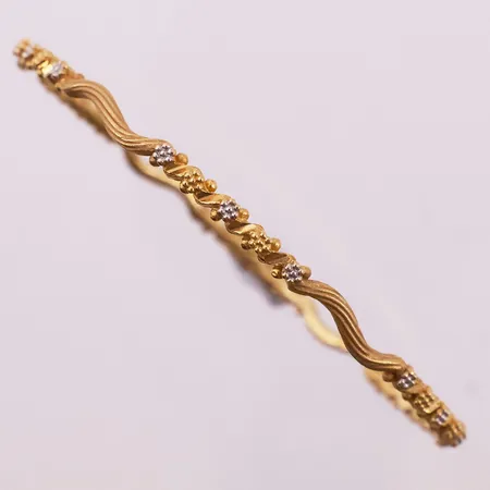 Armring, ø61 mm, bredde 3,3 mm, 21K Vekt: 11,8 g Kontakt Lånekontoret for frakt