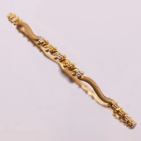 Armring, ø61 mm, bredde 3,3 mm, 21K Vekt: 11,9 g Kontakt Lånekontoret for frakt