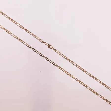 Halskjede figaro, lengde 56cm, bredde 2,8mm, 14K Vekt: 9,5 g Kontakt Lånekontoret for frakt