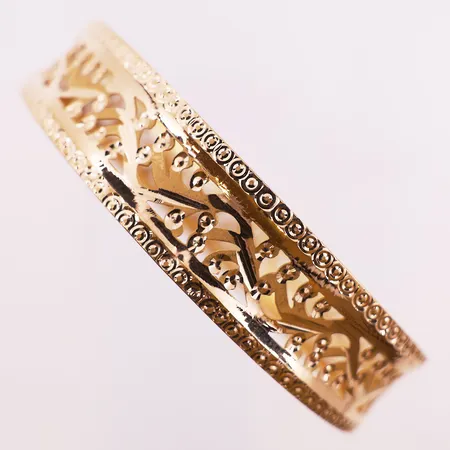 Armring, ø65,3 mm, bredde 15,1 mm, 21K Vekt: 9,1 g Kontakt Lånekontoret for frakt