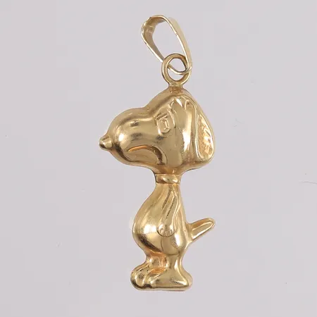 Anheng Snoopy, 34x14mm, 14K Vekt: 1,8 g Kontakt Lånekontoret for frakt