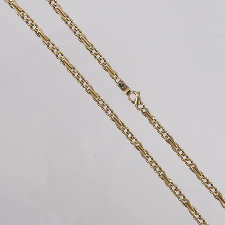 Kjede, lengde 50cm, bredde 4,9mm, 9K Vekt: 25,1 g Kontakt Lånekontoret for frakt