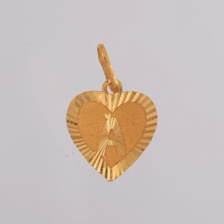 Anheng hjerte, 22x15mm, 21K Vekt: 0,9 g Kontakt Lånekontoret for frakt