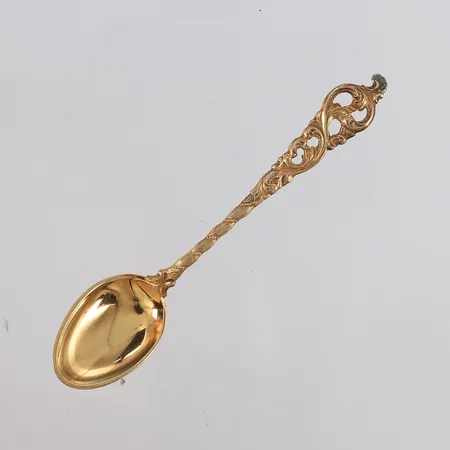 8 forgylte moccaskjeer Dobbel Rokokko, lengde 10,1cm, 830S Vekt: 62,3 g Kontakt Lånekontoret for frakt