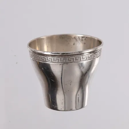 Eggeglass, David-Andersen, høyde 39mm, øvre diameter 47mm, stemplet "7583" på undersiden, 830S Vekt: 19,1 g Kontakt Lånekontoret for frakt