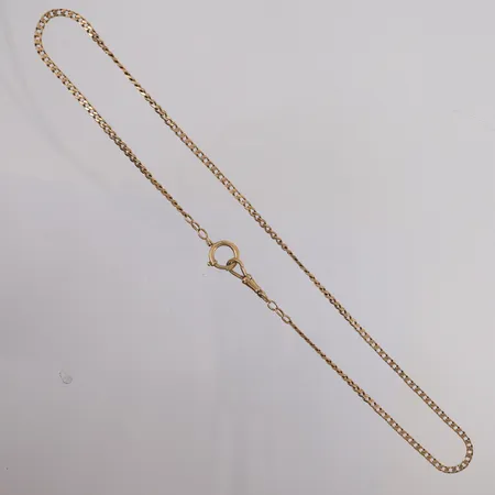 Lenke til lommeur, lengde 47cm, bredde 2,4mm, 14K Vekt: 12,3 g Kontakt Lånekontoret for frakt