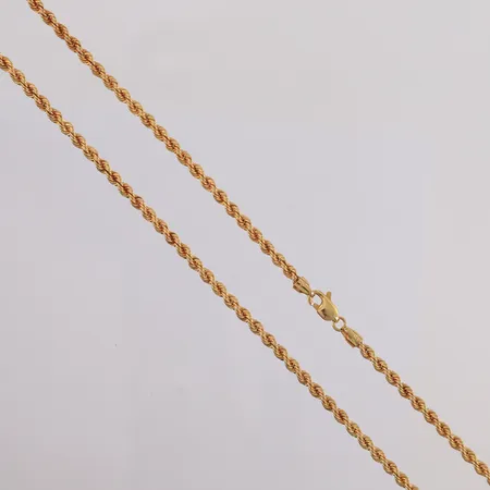 Kjede Cordel, lengde 54cm, bredde 2,8mm, 18K Vekt: 8,1 g Kontakt Lånekontoret for frakt