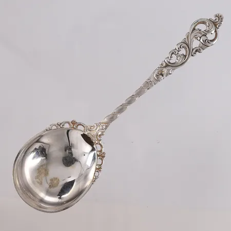 Stor syltetøyskje Dobbel Rokokko, lengde 15,2cm, 830S Vekt: 24,9 g Kontakt Lånekontoret for frakt