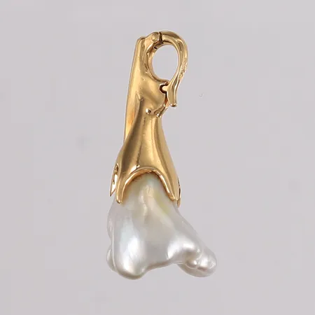 Anheng med perle, 33x15mm, 14K, bruttovekt 7,3g Vekt: 0 g Kontakt Lånekontoret for frakt