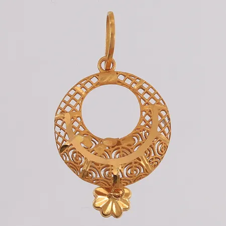 Anheng, 33x19mm, 21K Vekt: 1,9 g Kontakt Lånekontoret for frakt