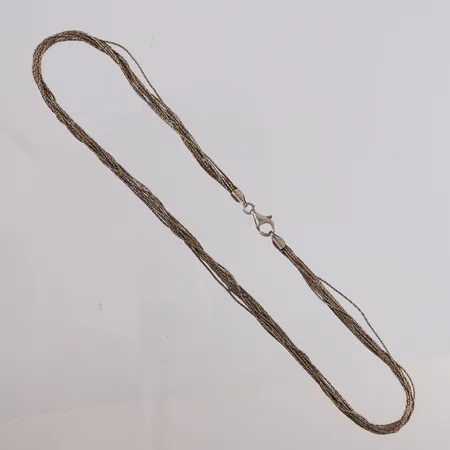 Kjede, lengde 44cm, bredde 3,5mm, 925S Vekt: 18,4 g Kontakt Lånekontoret for frakt