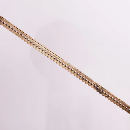 Armbånd Geneve, lengde 18,5 cm, bredde 6,2 mm, 14K Vekt: 12,4 g Kontakt Lånekontoret for frakt