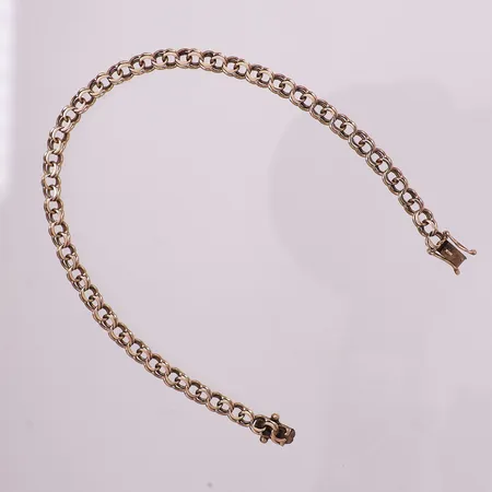 Armbånd Bismarck, lengde 20,6 cm, bredde 4,2 mm, 14K Vekt: 5,5 g Kontakt Lånekontoret for frakt