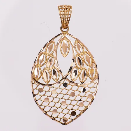 Anheng, lengde 4,5 cm, bredde 25,2 mm, 21K Vekt: 2,6 g Kontakt Lånekontoret for frakt