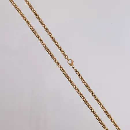 Kjede Anker, hult, lengde 51,5cm, bredde 1,4- 4,6mm, 18K Vekt: 19,4 g Kontakt Lånekontoret for frakt