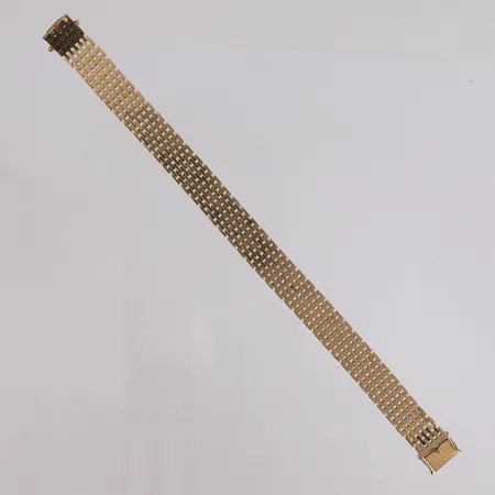 Armbånd Mursten, lengde 19cm, bredde 11,2mm, 14K Vekt: 26,3 g Kontakt Lånekontoret for frakt