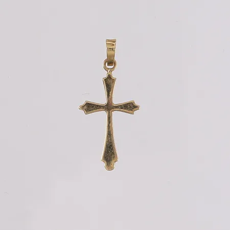 Anheng kors, høyde ca 26mm, bredde ca 12mm, 14K gull.  Vekt: 0,4 g Kontakt Lånekontoret for frakt