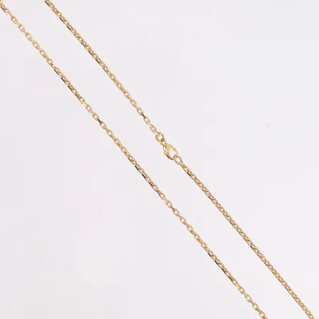 Halskjede Anker, lengde ca 37cm, bredde ca 1mm, 14K gull.  Vekt: 5,9 g Kontakt Lånekontoret for frakt