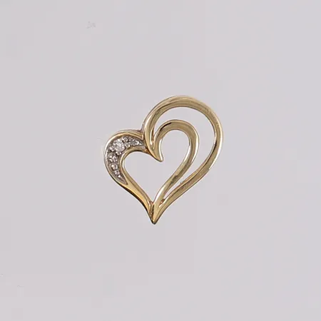 Anheng med diamant 1x ca 0,01ct, 14K gull.  Vekt: 0,5 g Kontakt Lånekontoret for frakt