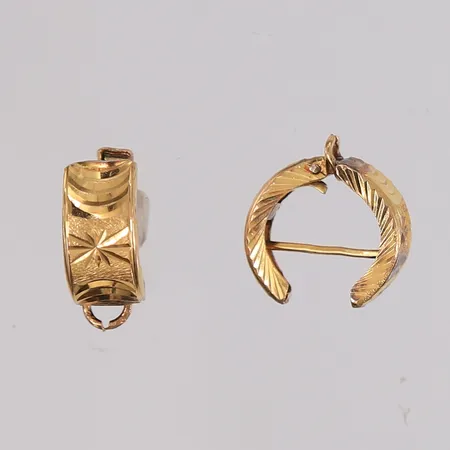 Ett par øredobber, ø13mm, 14K Vekt: 2,2 g Kontakt Lånekontoret for frakt