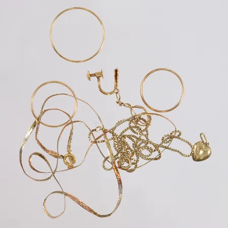 Skrotgull, 14K.  Vekt: 15,6 g Kontakt Lånekontoret for frakt