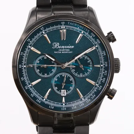 Armbåndsur Bonvier, quartz, trenger batteribytte, uten tilbehør.  Kontakt Lånekontoret for frakt