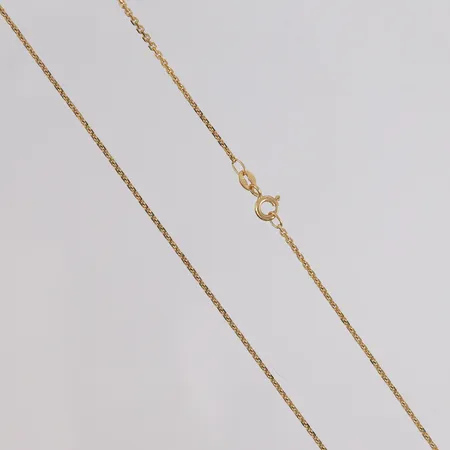 Halskjede Anker, lengde ca 45cm, bredde ca 1mm, italienske stempler, 14K gull.  Vekt: 3,1 g Kontakt Lånekontoret for frakt