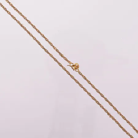 Halskjede, lengde 40 cm, bredde 2,1 mm, defekt lås, 21K Vekt: 4,2 g Kontakt Lånekontoret for frakt