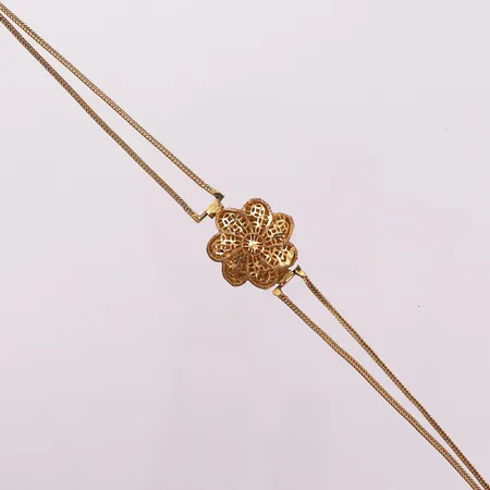 Armbånd, lengde 20 cm, bredde 2,6 - 16,9 mm, 21K Vekt: 6,8 g Kontakt Lånekontoret for frakt