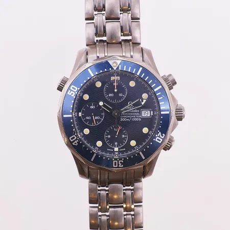 Klokke Omega Seamaster Professional,  Ø 41,5 mm, SN 48600857, BN 178.0504, stål, chronometer, kronograf, titanium, automatisk, dato, safirglass, boks, riper, defekt lenke, trenger service Kontakt Lånekontoret for frakt