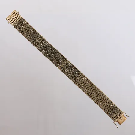 Armbånd Aks, lengde 18,5cm, bredde 16,4mm, 14K Vekt: 45 g Kontakt Lånekontoret for frakt