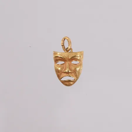 Anheng ansikt, 18x11 mm, 18K Vekt: 1,3 g Kontakt Lånekontoret for frakt