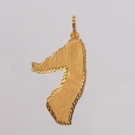 Anheng kart Somalia med bokstaver "S.N.H", 44x24mm, 21K Vekt: 3,1 g Kontakt Lånekontoret for frakt