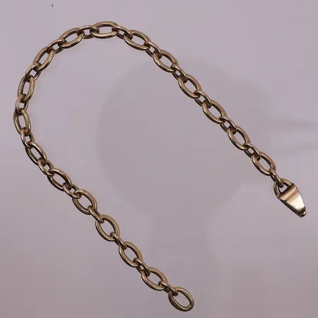 Armbånd, lengde 19,5 cm, bredde 4,7 - 6 mm, 14K Vekt: 13,7 g Kontakt Lånekontoret for frakt