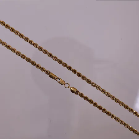 Halskjede Cordell, lengde 56,5 cm, bredde 2,3 mm, 22K Vekt: 8,3 g Kontakt Lånekontoret for frakt