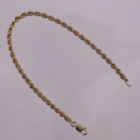 Armbånd Cordell, lengde 19 cm, bredde 3,2 mm, 14K Vekt: 2,6 g Kontakt Lånekontoret for frakt