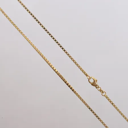 Kjede Veneziansk, lengde 61cm, bredde 1,8mm, 14K Vekt: 14,1 g Kontakt Lånekontoret for frakt