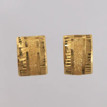 Ett par øredobber, 15x11mm, 21K Vekt: 2,1 g Kontakt Lånekontoret for frakt