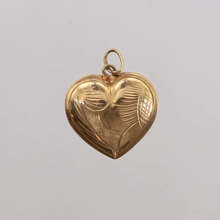 Anheng hjerte, 17x15mm, 14K Vekt: 1 g Kontakt Lånekontoret for frakt