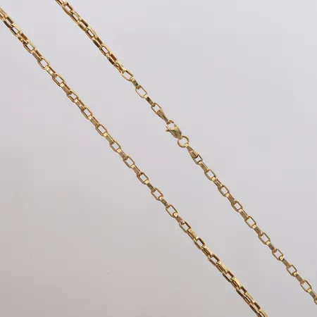 Kjede Anker, hult, lengde 51cm, bredde 1,3- 3mm, 14K Vekt: 6,3 g Kontakt Lånekontoret for frakt