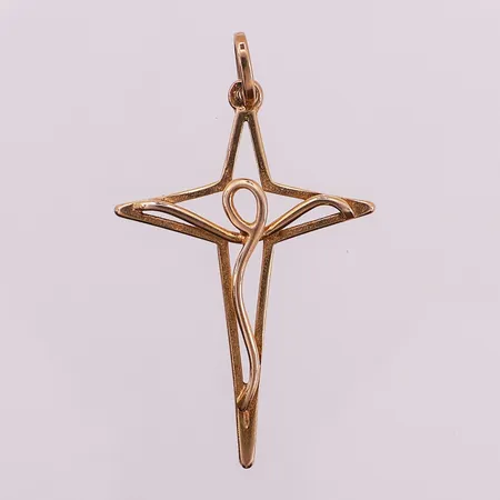 Anheng kors, 35 x 2,4 mm, 14K Vekt: 1,7 g Kontakt Lånekontoret for frakt