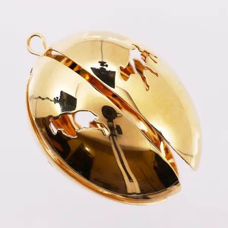 Georg Jensen Easter, høyde 63 mm, bredde 45 mm, platert med 24K gull Kontakt Lånekontoret for frakt